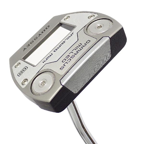 【中古】オデッセイ　ODYSSEY　DAMASCUS MILLED JAILBIRD MINI DB パター スチールシャフト　【34】シャフト：スチールシャフトCランク　フレックス計測項目外　男性用 メンズ用　右用