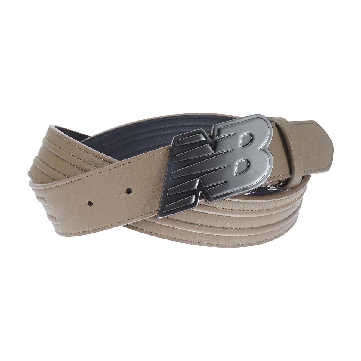 ニューバランス　New Balance　ラインエンボス合皮 NBバックルベルト