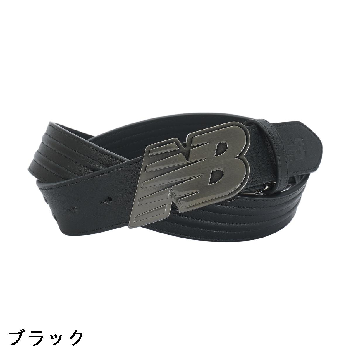 ニューバランス　New Balance　ラインエンボス合皮 NBバックルベルト