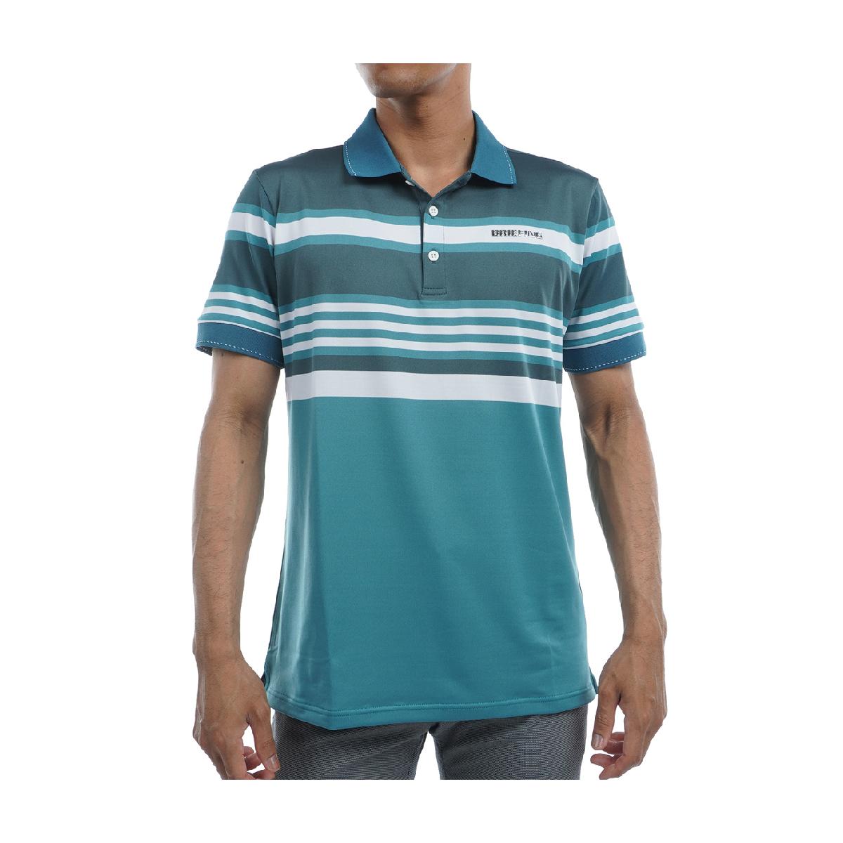 【新品】ブリーフィング BRIEFING ストライプ 半袖ポロシャツ 新品】ブリーフィング BRIEFING ストライプ 半袖ポロシャツ