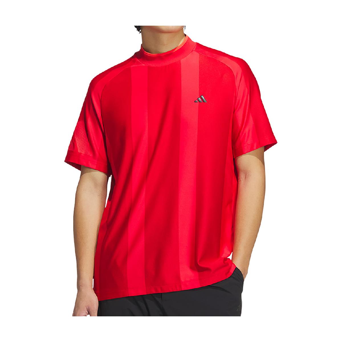 ADIDAS - アディダス　Adidas　ストレッチ アディゼロ メッシュ モックネック 半袖シャツ