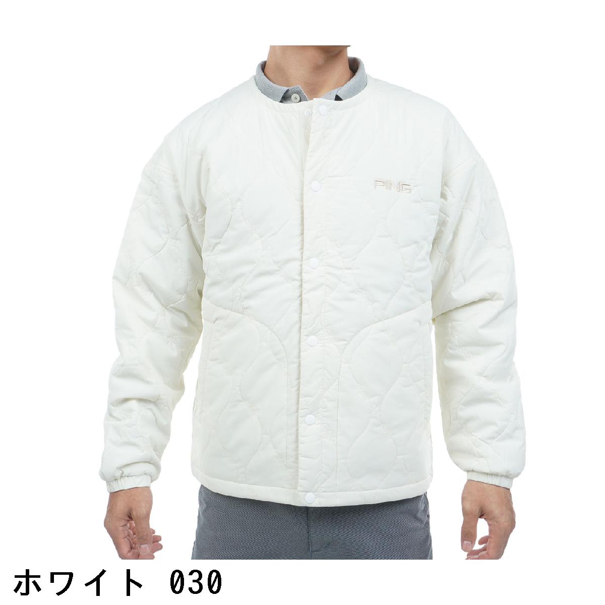 ピン　PING　ストレッチタフタキルティング ノーカラーブルゾン
