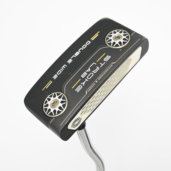【中古】オデッセイ　STROKE LAB　ストロークラボ BLACK DOUBLE WIDE パター カーボンスチール複合シャフト　【35】シャフト：カーボンスチール複合シャフトCランク　フレックス計測項目外　男性用 メンズ用　右用