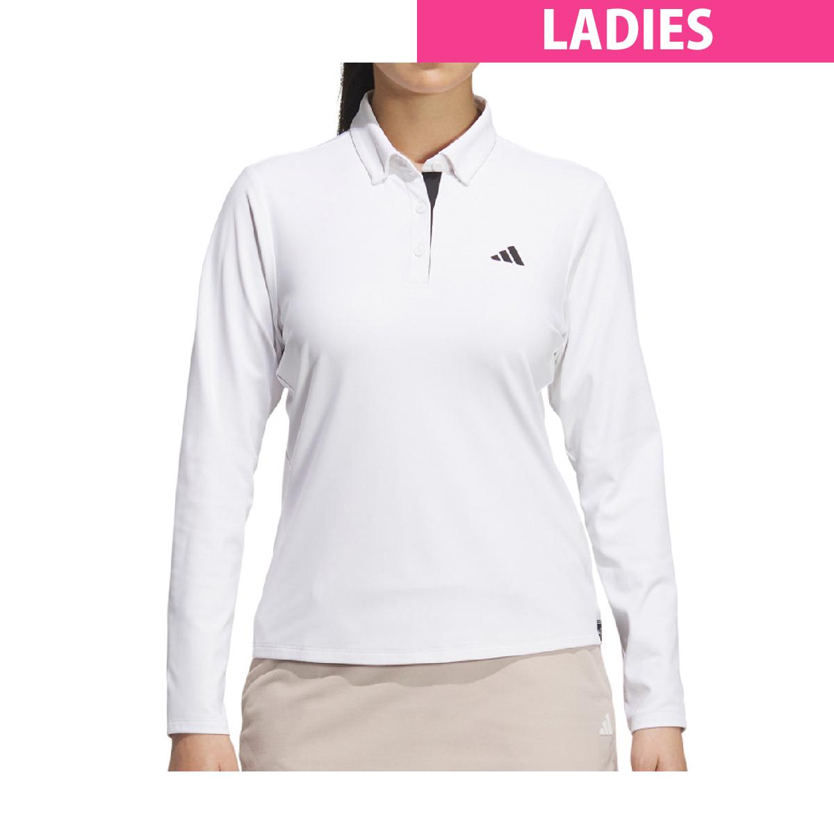 アディダス Adidas COLD.RDY ストレッチ 長袖ボタンダウンポロシャツ レディス