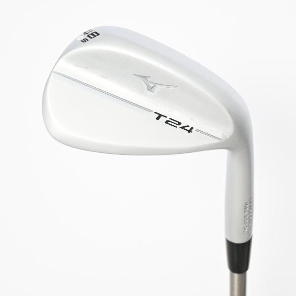 【中古】ミズノ　MIZUNO　T24 ソフトホワイトサテン仕上げ ウェッジ Aerotech SteelFiber i125　【48-10】シャフト：Aerotech SteelFiber i125Cランク　フレックスS　男性用 メンズ用　右用
