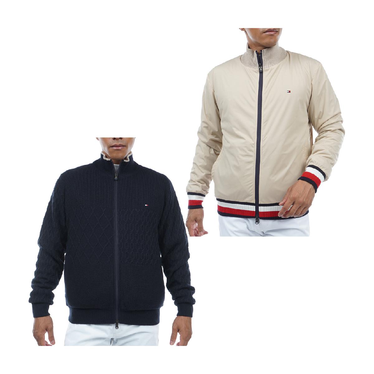 トミー ヒルフィガー ゴルフ　TOMMY HILFIGER GOLF　リバーシブル ストレッチ フルジップジャケット