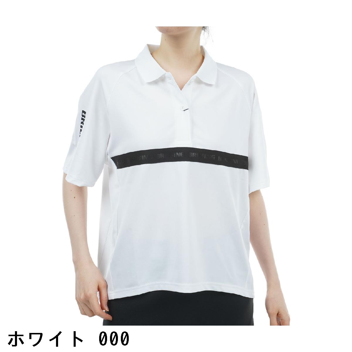 ブリーフィング　BRIEFING　袖ロゴ リラックスフィット 半袖ポロシャツ　レディス