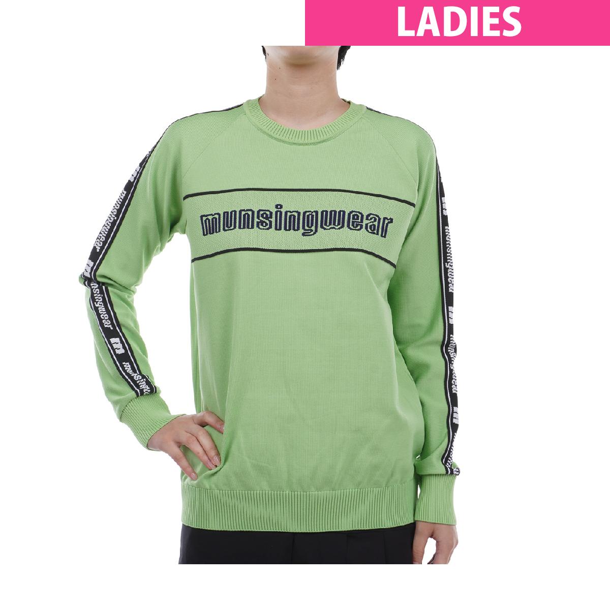 マンシングウェア　Munsingwear　ENVOY オリジナルロゴ ジャカードセーター　レディス