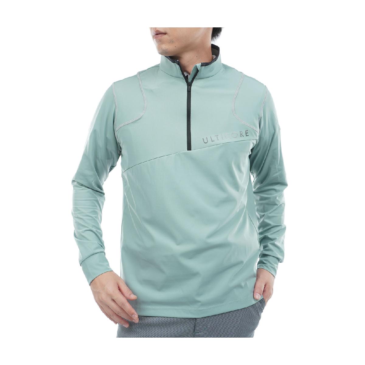 ブリヂストン　BRIDGESTONE GOLF ULTICORE　4Dimotion Fit ストレッチ ハーフジップ長袖シャツ
