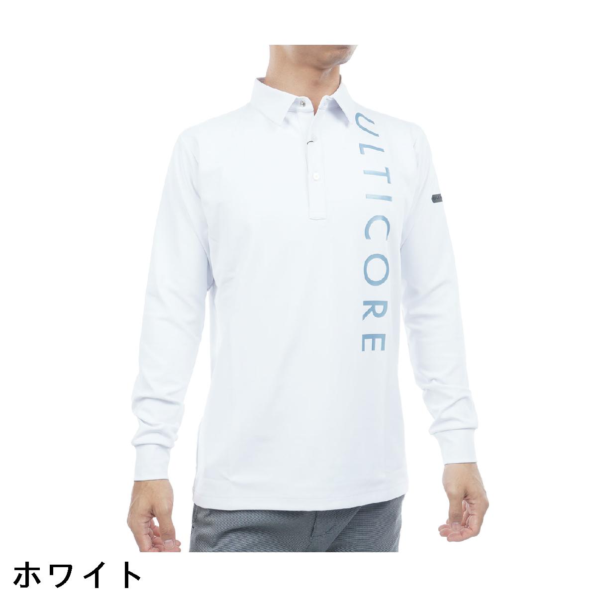 ブリヂストン　BRIDGESTONE GOLF ULTICORE　4Dimotion Fit Split ストレッチ ラグランスリーブ 共衿長袖ポロシャツ