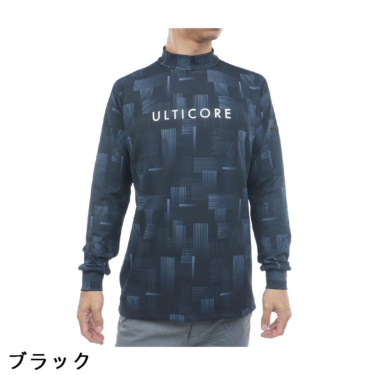 ブリヂストン　BRIDGESTONE GOLF ULTICORE　4Dimotion Fit Split ストレッチ ラグランスリーブ モックネック長袖シャツ