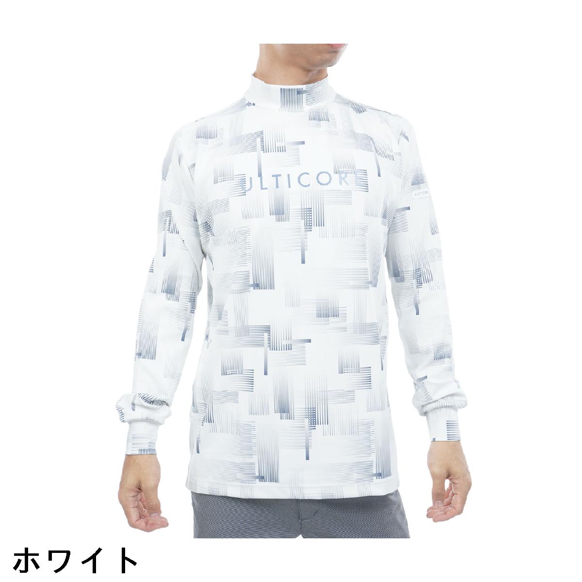 ブリヂストン　BRIDGESTONE GOLF ULTICORE　4Dimotion Fit Split ストレッチ ラグランスリーブ モックネック長袖シャツ
