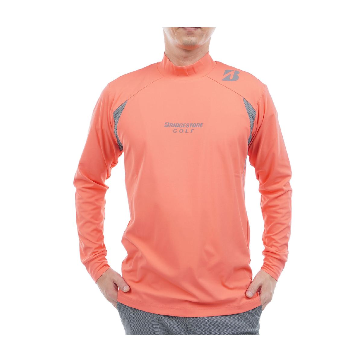ブリヂストン　BRIDGESTONE GOLF　B-01 ストレッチ モックネック長袖シャツ