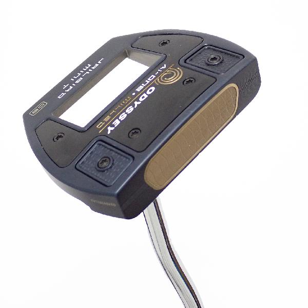 【中古】オデッセイ　AI-ONE MILLED　Ai-ONE MILLED JAILBIRD MINI T VERSA90 DB パター スチールシャフト　【34】シャフト：スチールシャフトCランク　フレックス計測項目外　男性用 メンズ用　右用
