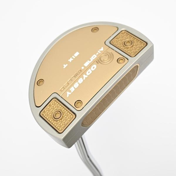 【中古】オデッセイ　AI-ONE MILLED　Ai-ONE MILLED SILVER SIX T DB パター スチールシャフト　【34】シャフト：スチールシャフトCランク　フレックス計測項目外　男性用 メンズ用　右用