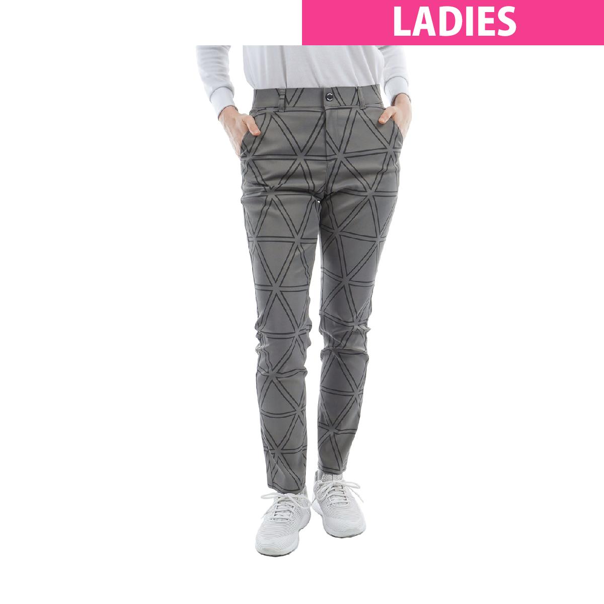 ルコックスポルティフ ゴルフ　Le coq sportif GOLF　ストレッチフォーサー 総柄ロングパンツ　レディス