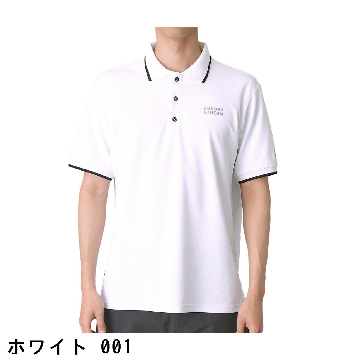 アダバットストリーム　ADABAT STREAM　ストレッチ 吸水速乾 UV シャダン 鹿の子 半袖ポロシャツ