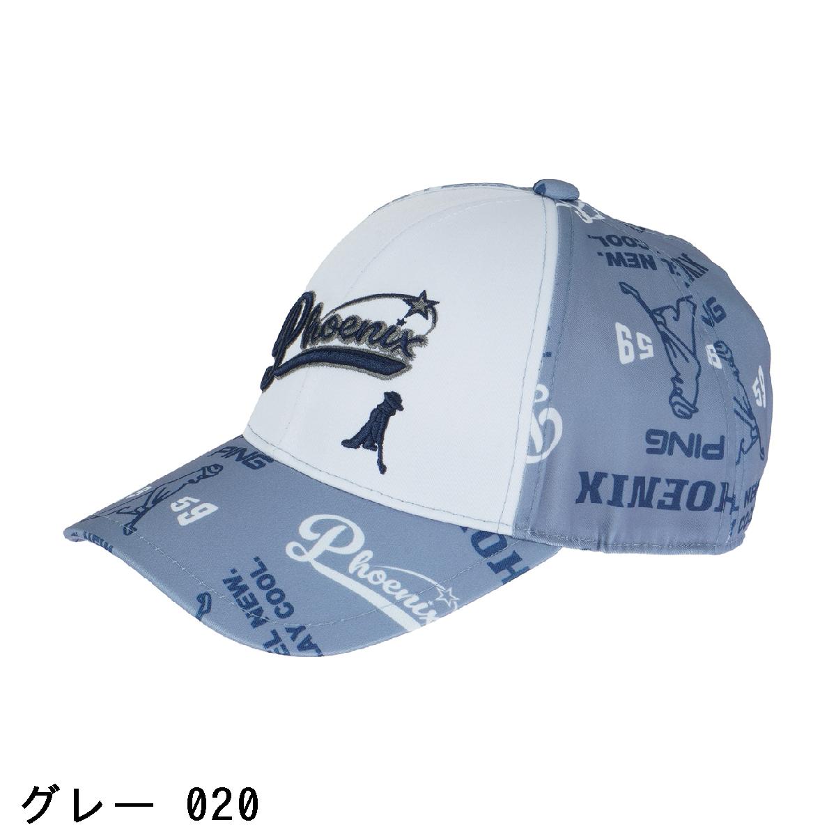 ピン　PING　Mr.PING 総柄プリントキャップ