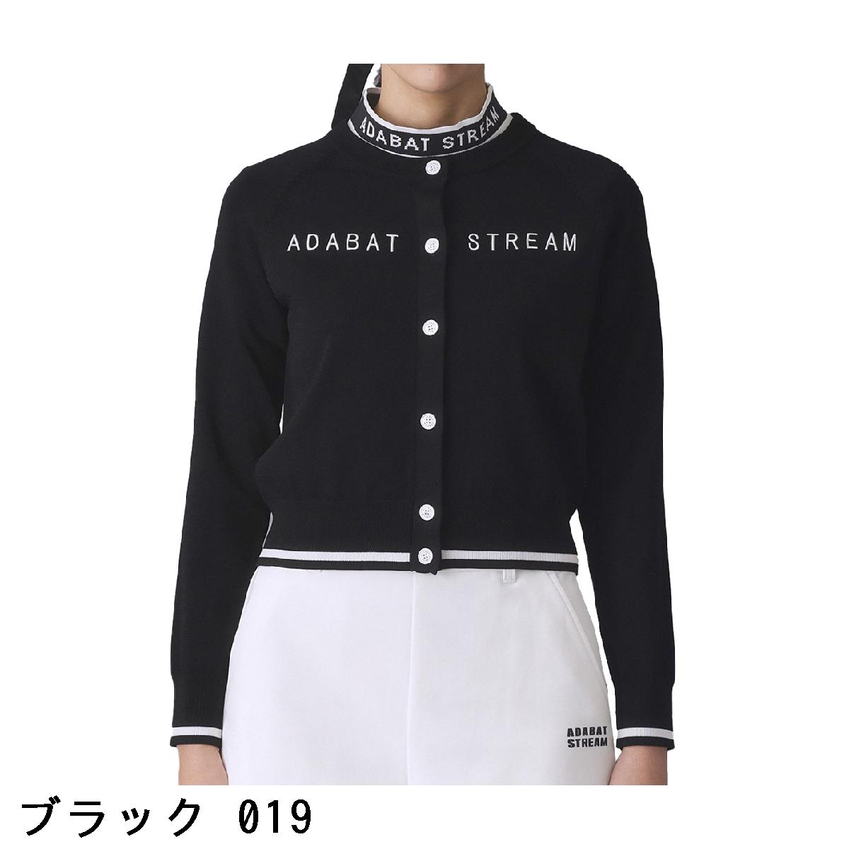 アダバットストリーム　ADABAT STREAM　クルーネック ショートカーディガン　レディス