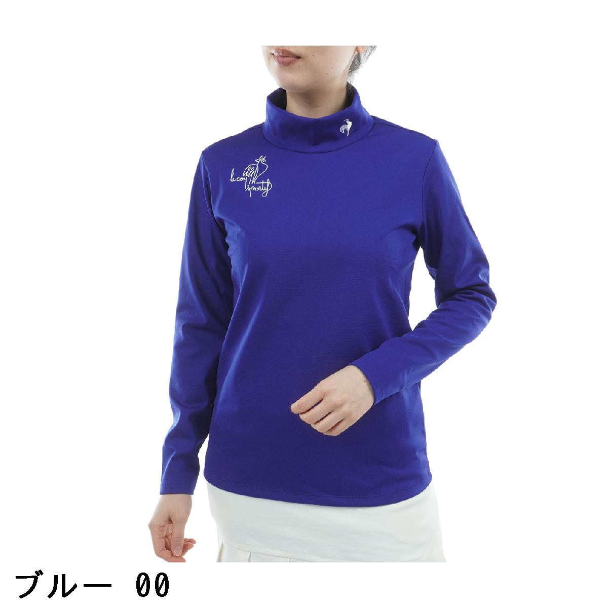 ルコックスポルティフ ゴルフ　Le coq sportif GOLF　ストレッチ 裏起毛モックネック長袖シャツ　レディス