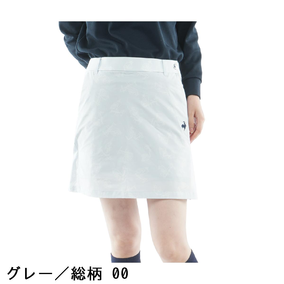 ルコックスポルティフ ゴルフ　Le coq sportif GOLF　ストレッチ 総柄ウォームスカート　レディス