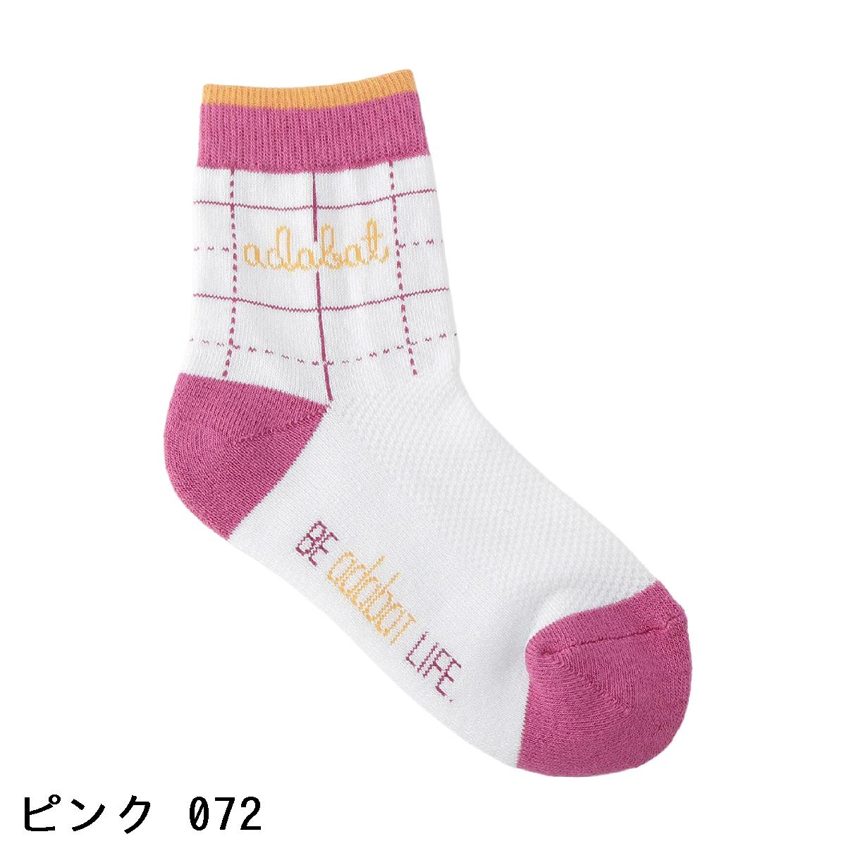 アダバット　adabat　チェック レギュラーソックス　レディス