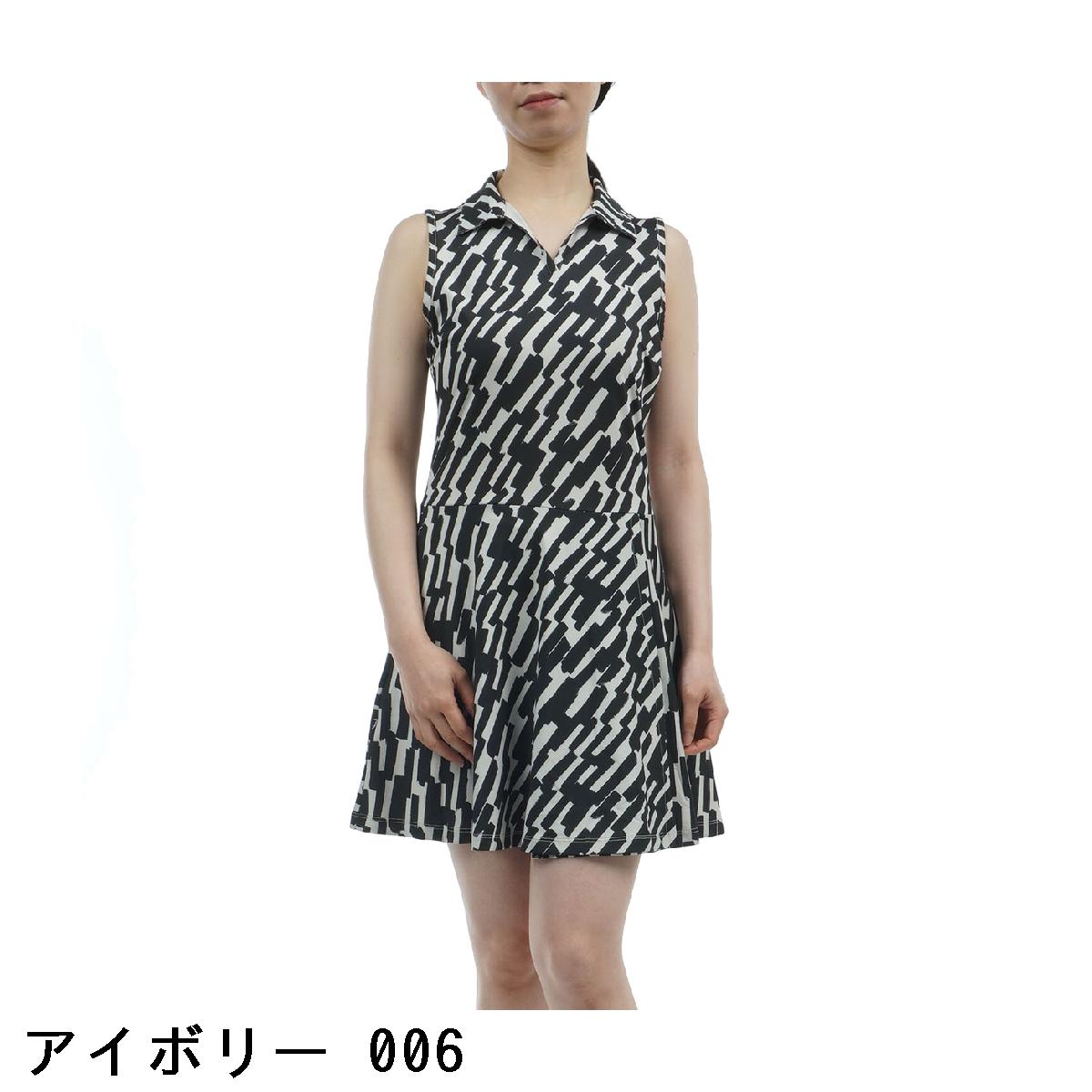 J.リンドバーグ　J.LINDEBERG　Dana プリント柄 ストレッチ ノースリーブワンピース　レディス