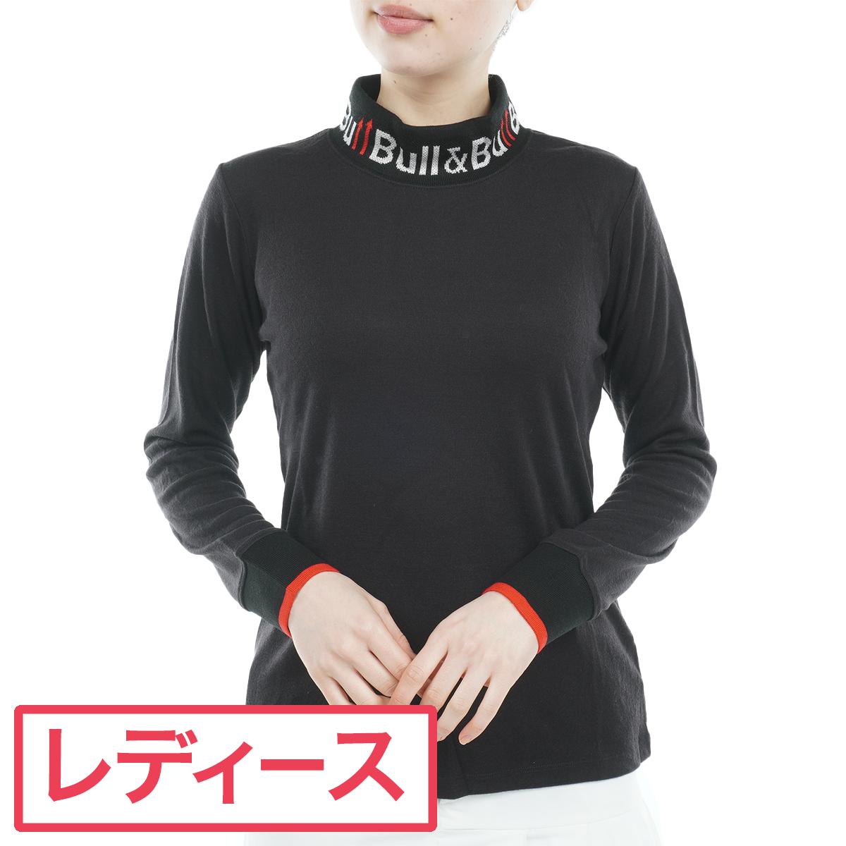 ブル アンド ブル　Bull＆Bull　クロスサーモ モックネックニット長袖シャツ　レディス