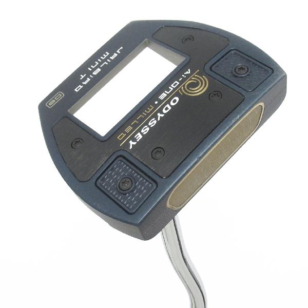 【中古】オデッセイ　AI-ONE MILLED　Ai-ONE MILLED JAILBIRD MINI T VERSA90 DB パター スチールシャフト　【34】シャフト：スチールシャフトCランク　フレックス計測項目外　男性用 メンズ用　右用