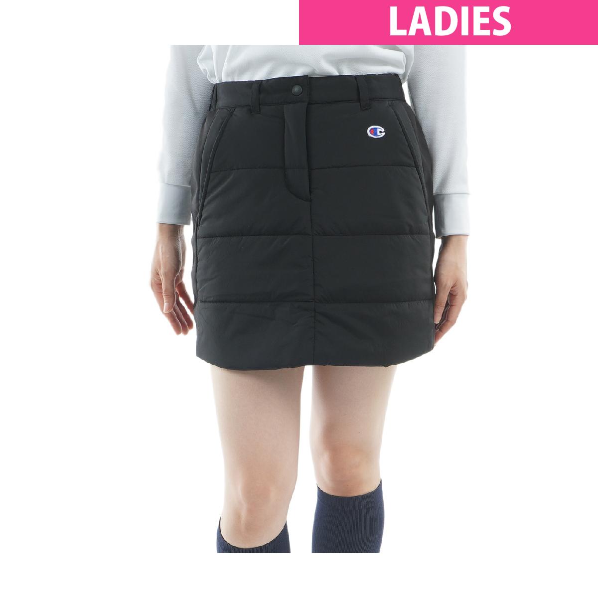 チャンピオンゴルフ　Champion GOLF　撥水 防風 保温 ブライトストレッチクロス 中綿スカート　レディス