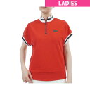 ランバン スポール LANVIN SPORT スタンドジップアップ ストレッチ 半袖シャツ レディス