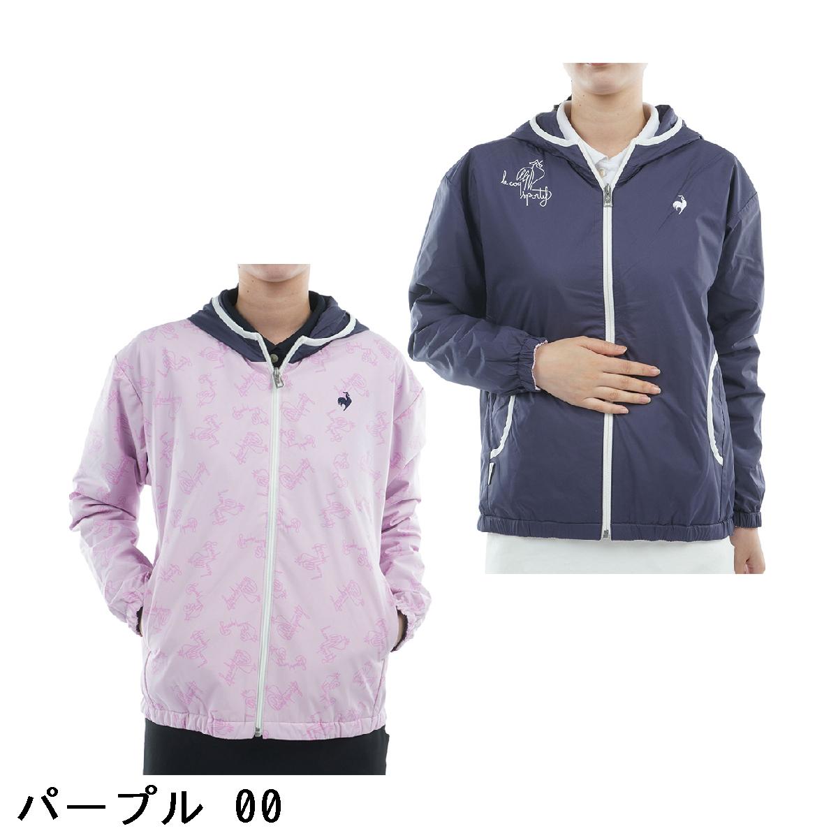 ルコックスポルティフ ゴルフ　Le coq sportif GOLF　ストレッチ リバーシブルフーディーブルゾン　レディス