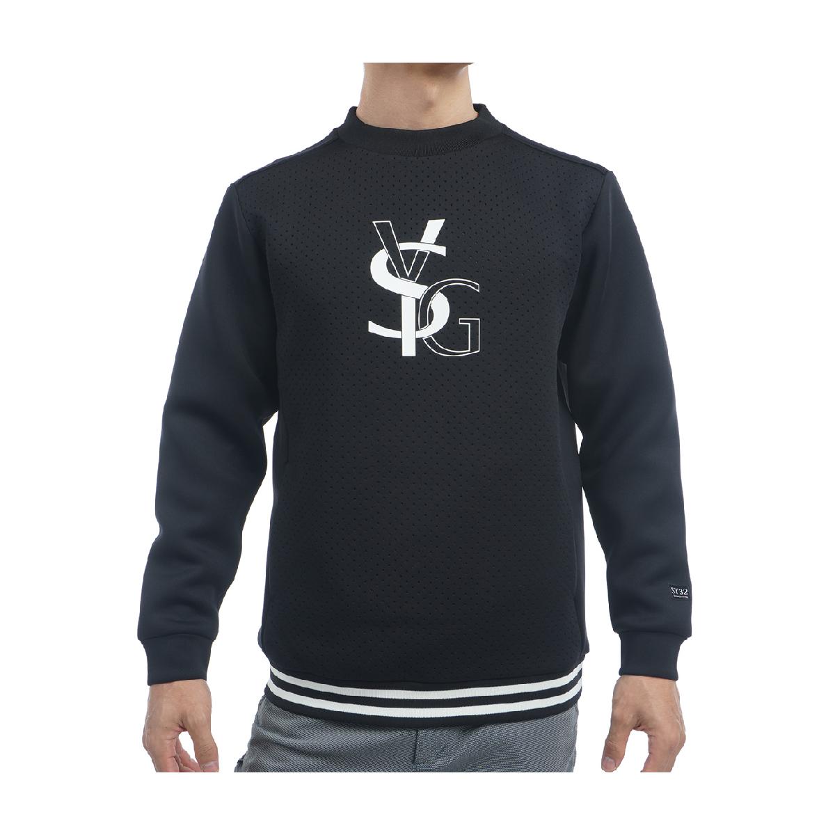 エスワイサーティトゥ バイ スウィートイヤーズ　SY32 by SWEET YEARS　ストレッチ パンチングクルーネックスウェット