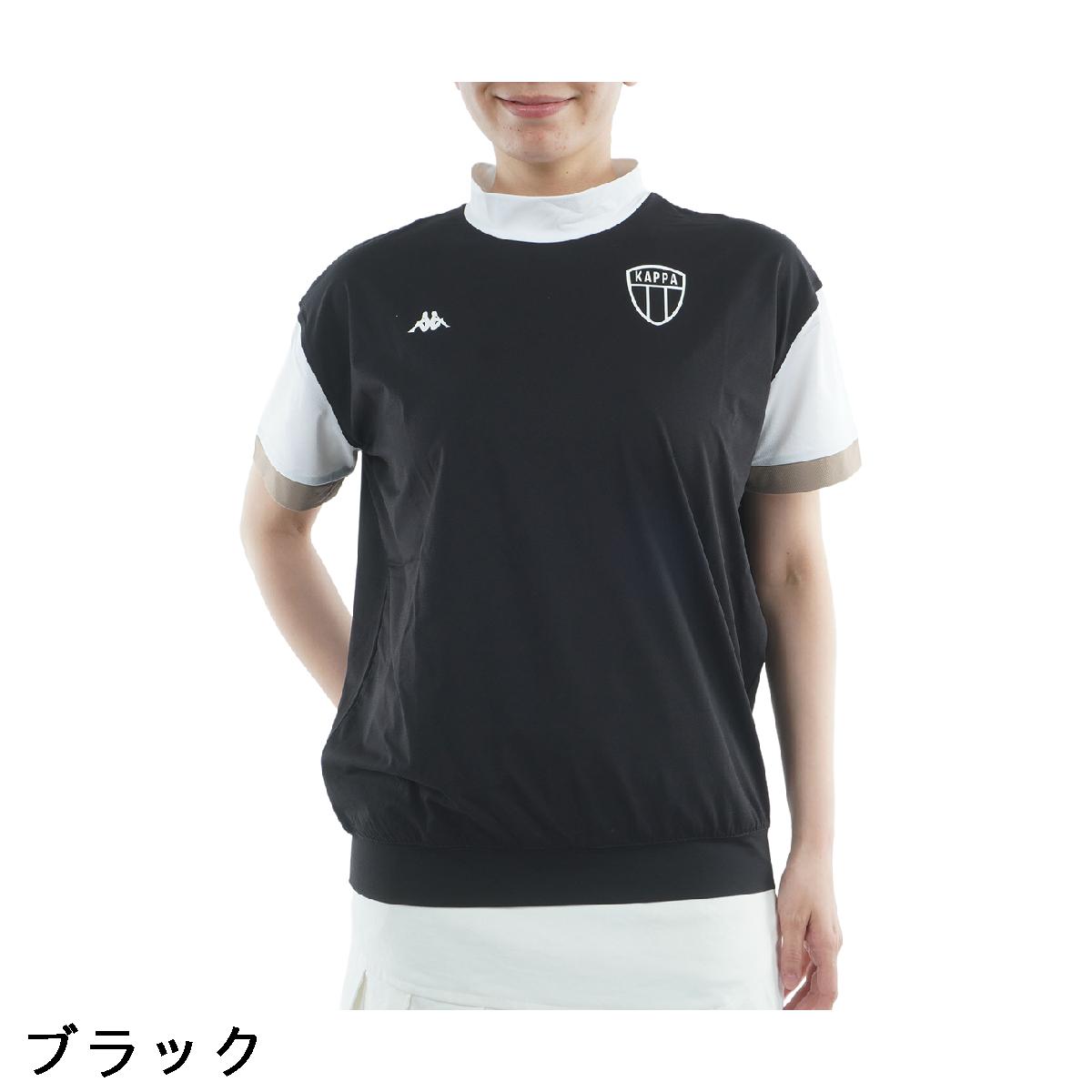 カッパ　Kappa　モックネック半袖シャツ　レディス
