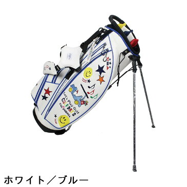 ブルーティーゴルフ　BLUE TEE GOLF　スマイル＆カート スタンドキャディバッグ[ゴルフ ゴルフ用品 バッグ キャディバッグ スタンド クラブケース ユニセックス 男女兼用 即納 あす楽] | 父の日ギフト プレゼント