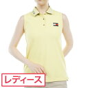 トミー ヒルフィガー ゴルフ　TOMMY HILFIGER GOLF　ロゴカラー ノースリーブポロシャツ　レディス