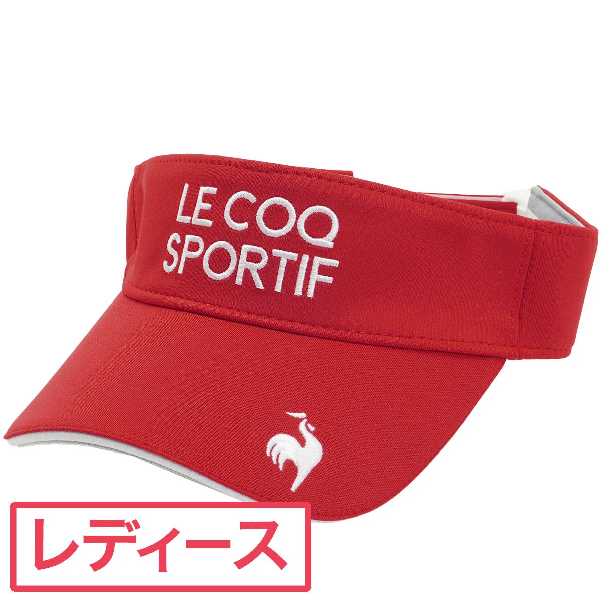 ルコックゴルフ　Le coq sportif GOLF　ロゴ刺繍サンバイザー　レディス