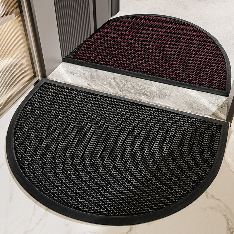 玄関マット 屋外 室内 半円型 洗える 便利 泥落とし 43×76 60×90 滑り止め 北欧 送料無料 オシャレ ド..