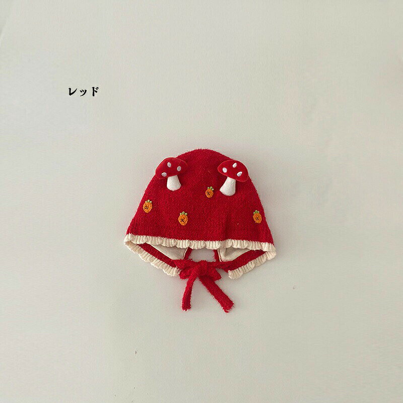 YLX TRADE楽天市場店の新生児 帽子 ボンネット帽子 かわいいキノコデザイン ベビー帽子 ベビーファッション 秋冬 赤ちゃん ベビー 可愛い おしゃれ 女の子 出産祝い 出産準備 男の子｜アングル3