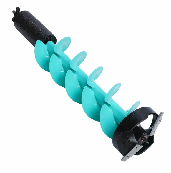 アイスドリル 曲刃 電動 コーレス アイスオーガー 公魚 ワカサギ 氷ノミ 氷オーガー 穴釣り 氷釣り アイスフィッシング用 ナイロン ワカサ 電動工具 お釣り ドリル位置決め付き