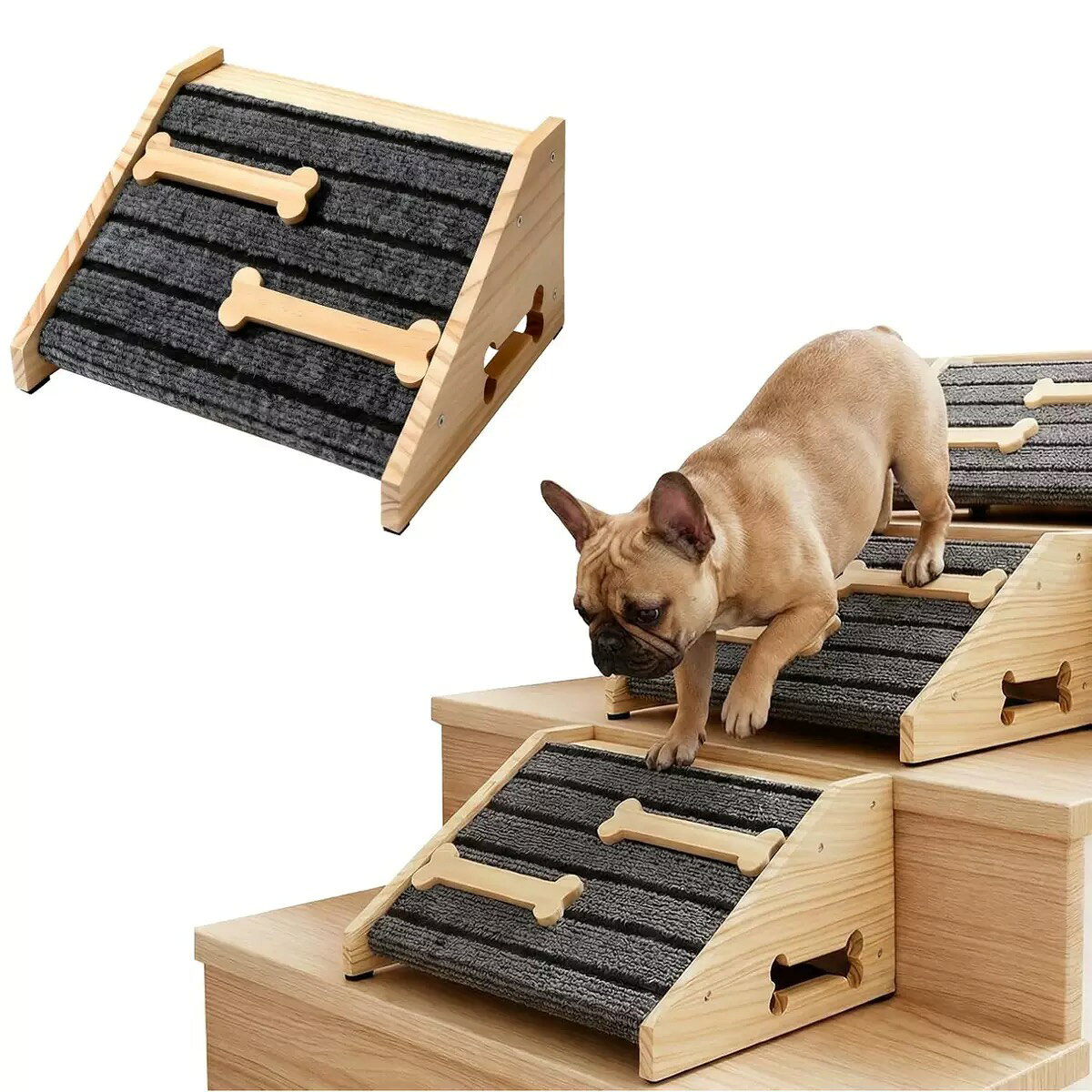 説明: [耐久性]:犬用階段スロープは高品質の木材で作られており.小型ペットにしっかりとしたサポートを提供します. [安全性]: ペット用ステップランプは滑り止め加工が施されており.安全な昇降を確保し.事故を防止します. [汎用性]: 小型犬が階段.ベッド.ソファ.車などに簡単にアクセスできるようにするのに理想的です. [利便性]: コンパクトサイズ 30 cm x 25 cm x 15 cm / 11.81 インチ x 9.84 インチ x 5.91 インチは.どんな部屋にもシームレスにフィットします. [パッケージ内容]:木製犬用階段スロープ 1個 仕様: 素材:木材 サイズチャート: 30cm×25cm×15cm/11.81インチ×9.84インチ×5.91インチ パッケージに含まれるもの: 木製犬用階段スロープ 1個 注意: 手作業による測定のため.1-2cm(0.39-0.79インチ)程度の誤差が生じる場合がございますのでご了承ください....説明:[耐久性]:犬用階段スロープは高品質の木材で作られており.小型ペットにしっかりとしたサポートを提供します. [安全性]: ペット用ステップランプは滑り止め加工が施されており.安全な昇降を確保し.事故を防止します. [汎用性]: 小型犬が階段.ベッド.ソファ.車などに簡単にアクセスできるようにするのに理想的です. [利便性]: コンパクトサイズ 30 cm x 25 cm x 15 cm / 11.81 インチ x 9.84 インチ x 5.91 インチは.どんな部屋にもシームレスにフィットします. [パッケージ内容]:木製犬用階段スロープ 1個仕様:素材:木材サイズチャート:30cm×25cm×15cm/11.81インチ×9.84インチ×5.91インチパッケージに含まれるもの:木製犬用階段スロープ 1個注意:手作業による測定のため.1-2cm(0.39-0.79インチ)程度の誤差が生じる場合がございますのでご了承ください.備考▼商品の色は、撮影時の光や、お客様のモニターの色具合などにより、実際の商品と異なる場合がございます。あらかじめ、ご了承ください。▼生地の特性上、やや匂いが強く感じられるものもございます。数日のご使用や陰干しなどで気になる匂いはほとんど感じられなくなります。▼同じ商品でも生産時期により形やサイズ、カラーに多少の誤差が生じる場合もございます。▼予め、ご了承お願い申し上げます。木製犬用階段スロープ、ペット用ステップ ペット ペットグッズ 特集
