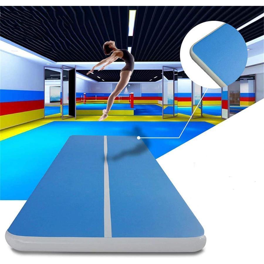 エアートラック 体操 エアトマット タンブリングマット 2 3 4 5 6M長さ 2m幅広 20cm厚い 体操トレーニングマット 厚手 エクササイズマット インフレータブル
