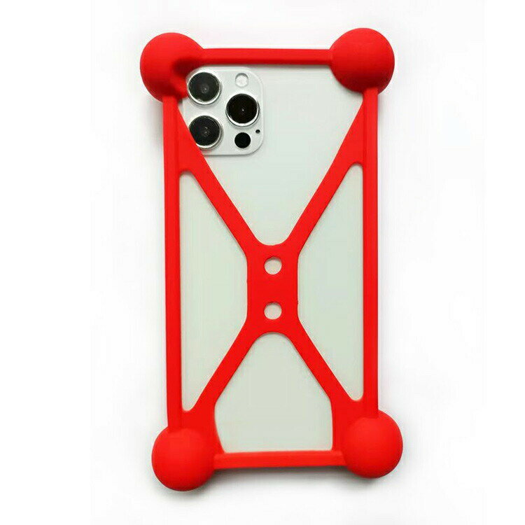 衝撃吸収 マルチ 4.7-6.5インチスマホ対応 汎用タイプ ソフト スマホケース バンパー Huawei用 汎用 伸びるバンパー フレーム シリコン 多機種 スマホケー iPhone用 マルチケース 2