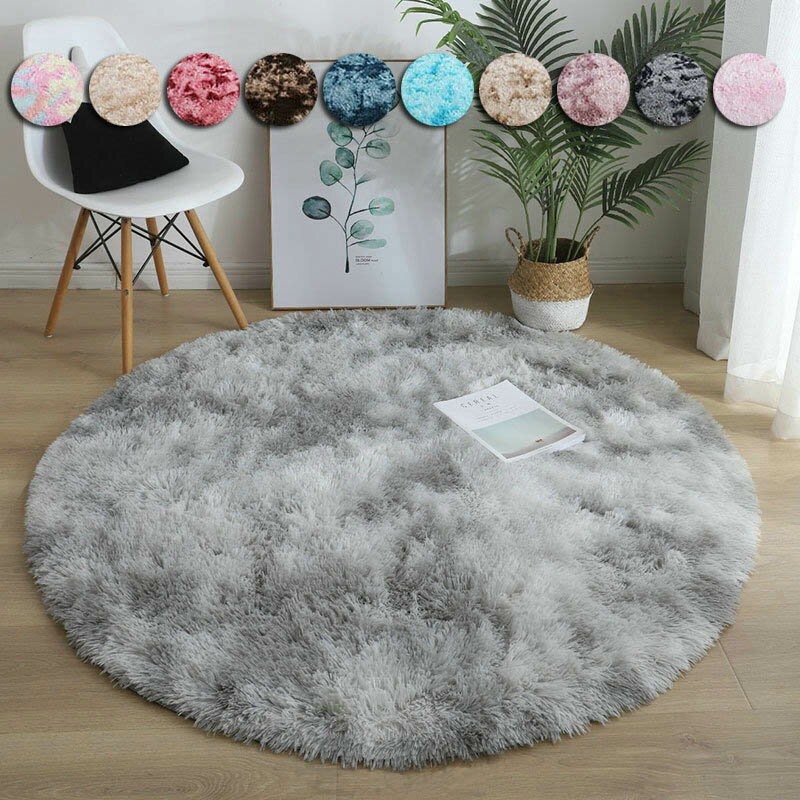 ラグマット 円形 カーペット 11カラー 5サイズを選べる 北欧風 洗える デスク下ラグ 高級感 ラグ マッ..