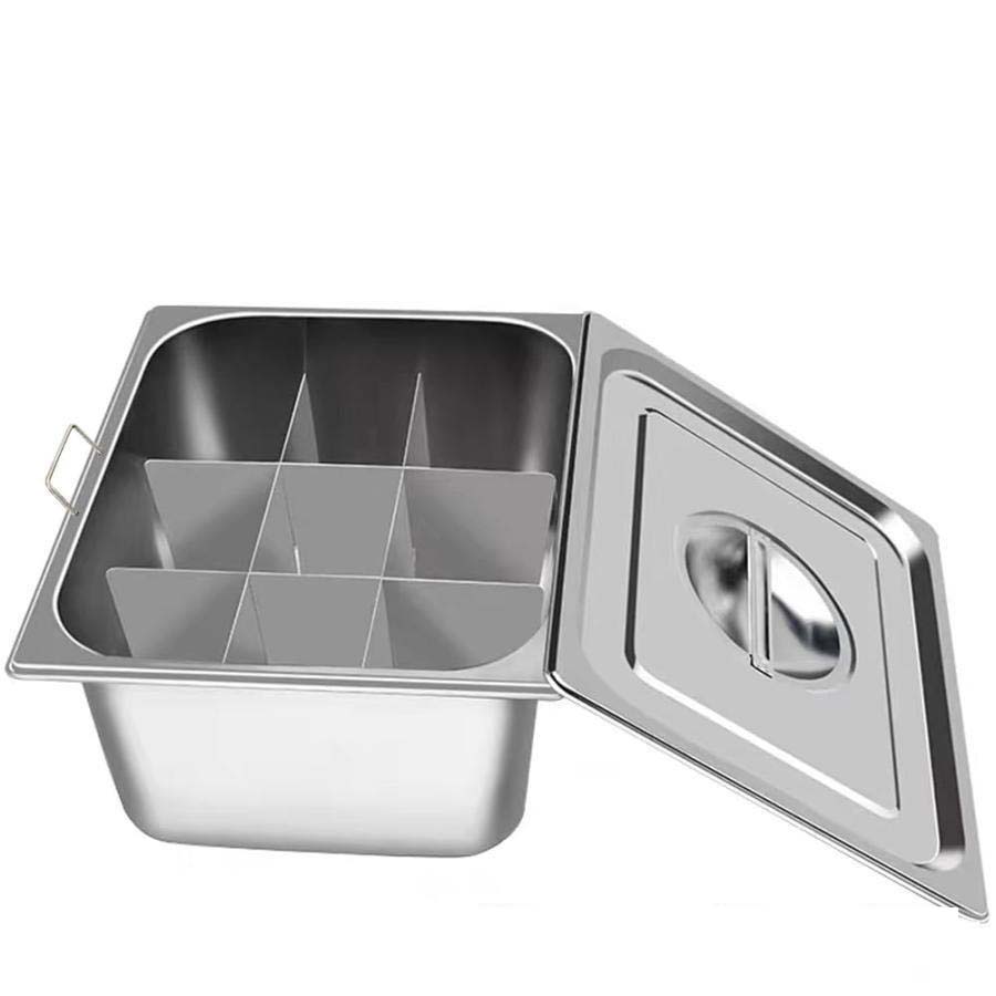 おでん鍋IH対応角仕切り鍋業務用家...