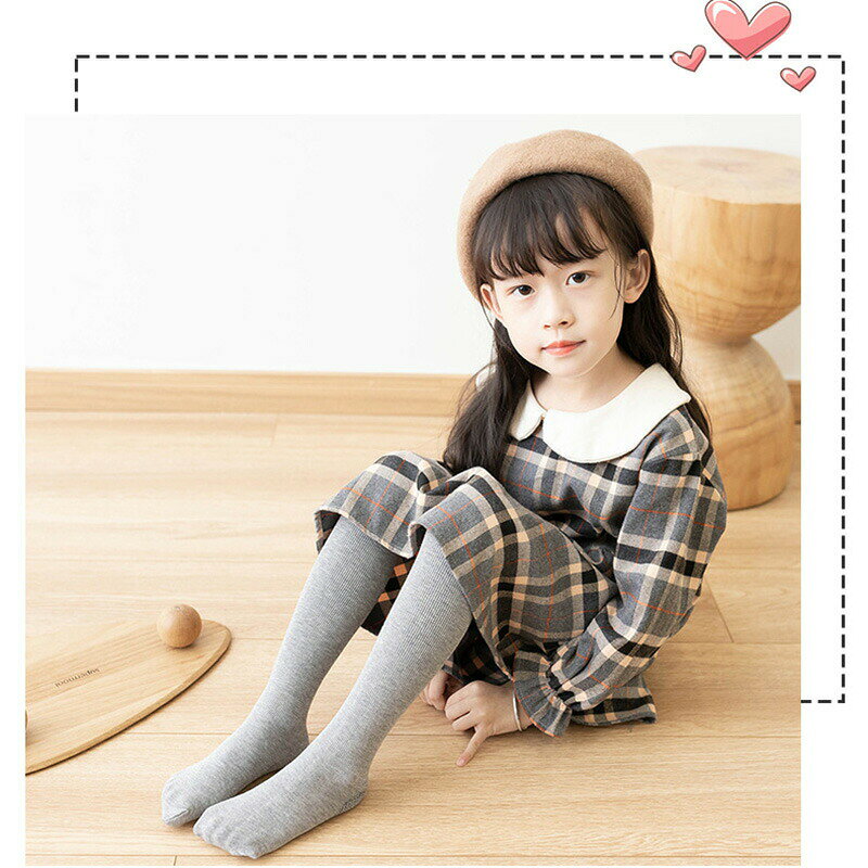 タイツ キッズ ベビー 綿混 リブタイツ 子ども用 ジュニア スパッツ レギンス イン...