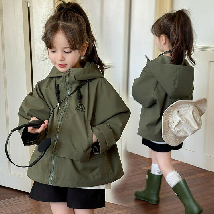 マウンテンパーカー 女の子 秋 キッズ ジャケット ウィンドブレーカー アウター マウンテン 男の子 パーカー 薄手 子どもパーカー 子供服 女児 こども ジュ...