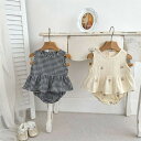 ベビー服 コットン 上下セット セットアップ 夏服 ガーゼ ノースリーブ タンクトップ式 おむつ ブルマパンツ カボチャパンツ
