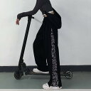 2色 パンツ レディース ワイド カジュアル ヒョウ柄 大きいサイズ xl 2xl 3xl 4xl 5xl レオパード ボトムス ズボン かっこいい クール ル...