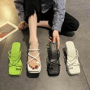 サンダル レディース 厚底 靴 8cmヒール きれいめ シンプル 無地 黒 白 緑 カジュアル 春 夏 シューズ ミュール おしゃれ かっこいい 大人っぽい ラフ クール 小さいサ こなれ感 セクシー(4)